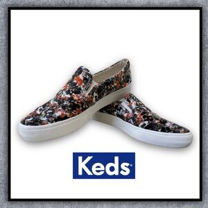 KEDS Jump Kick Floral/Camo Slip-On Sneakers
